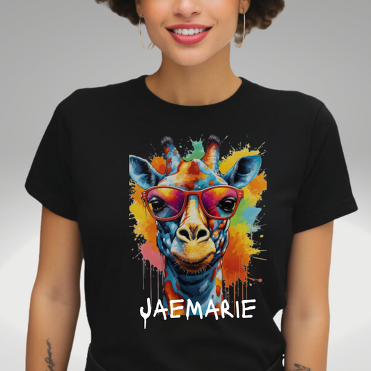 JaeMarie Giraffe - Unisex Short Sleeve Tee