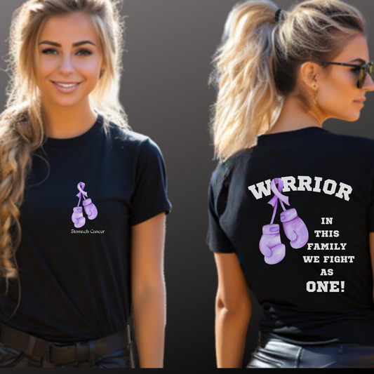 Stomach Cancer Warrior - The Tiffany Alexis Design -  Unisex Short Sleeve Tee