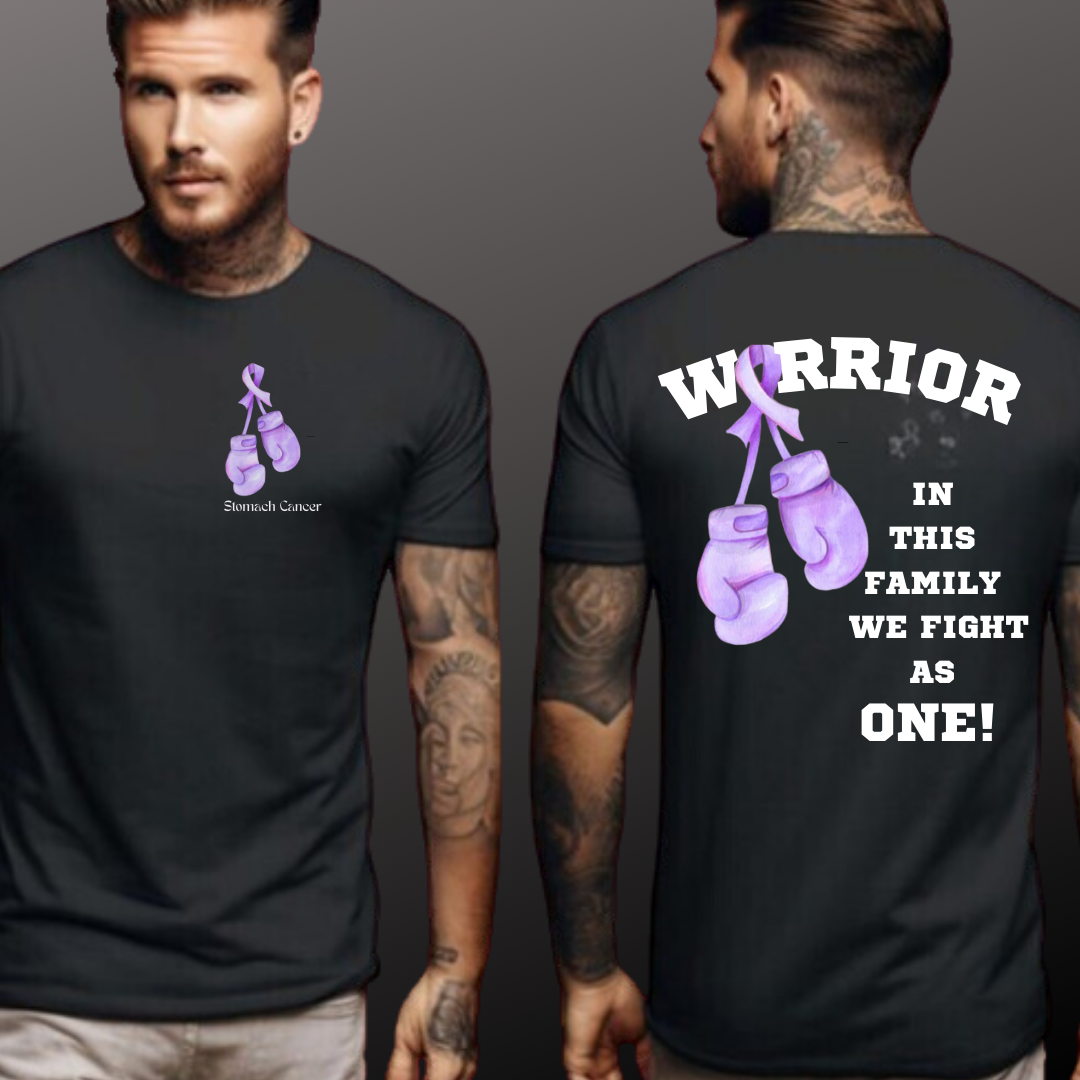 Stomach Cancer Warrior - The Tiffany Alexis Design -  Unisex Short Sleeve Tee